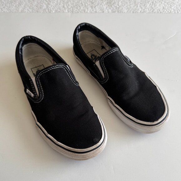 Vans Slip Ons Black - Picture 1 of 9